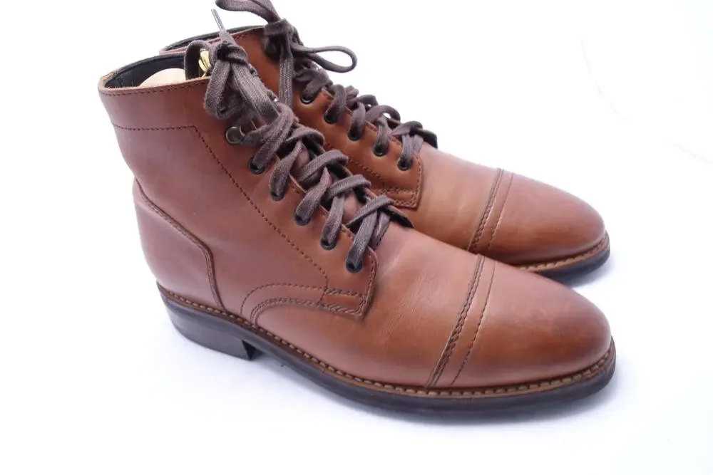 Thursday Boot Co Boots Mens Size 8 Brown Leather Combat Ankle Lace Up Everyday